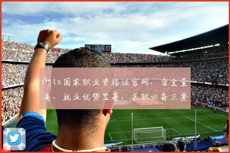 Osta国家职业资格证官网,含金量高,就业优势显著,求职必备三要素,
